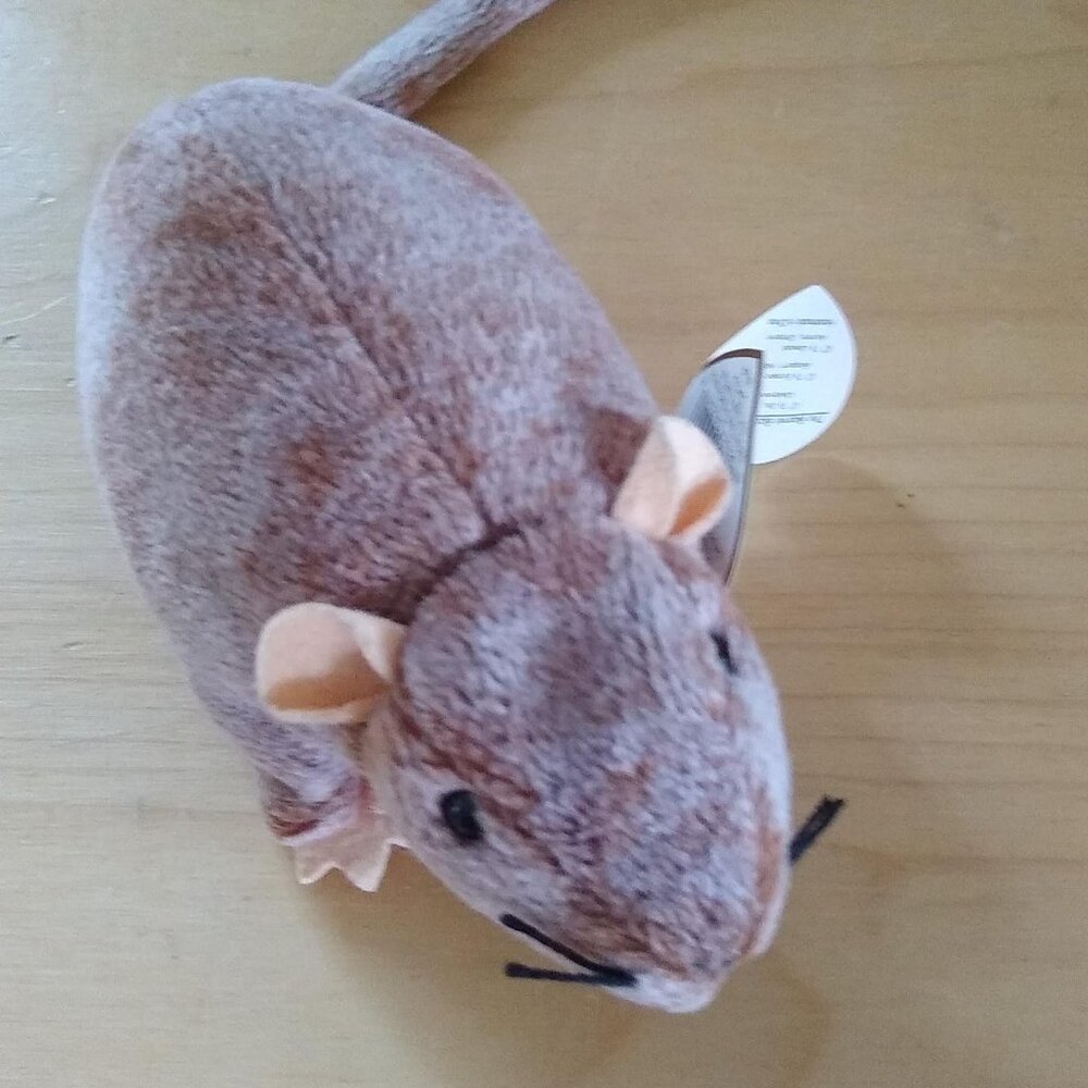 Ty Beanie Babies Tiptoe The Mouse 1999 size 13” Vintage